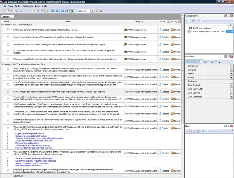 Personal Swot Analysis Examples Pdf