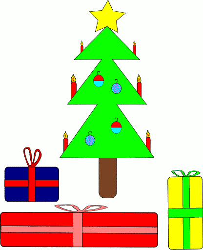 Pictures Of Christmas Trees With Gifts