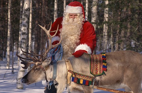 Pictures Of Santa Claus And His Reindeer