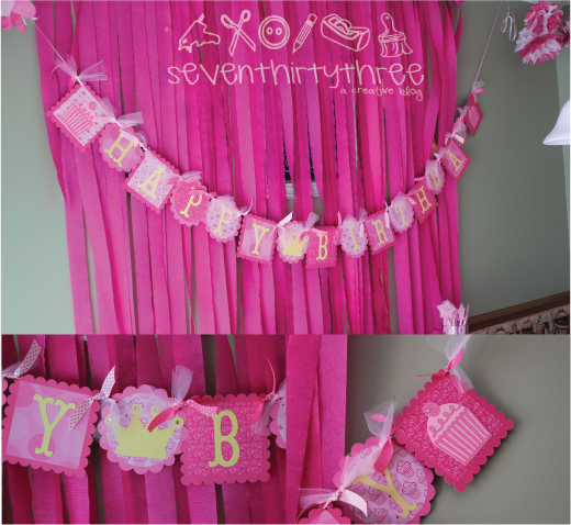 Pink Streamers Decorations