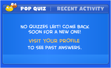 Pop Quiz Questions And Answers 2012