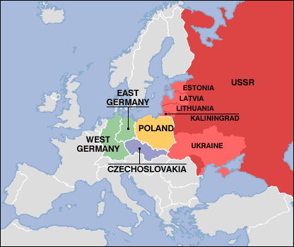 Post World War 2 Map Of Europe