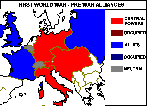 Pre World War 1 Map Of Europe