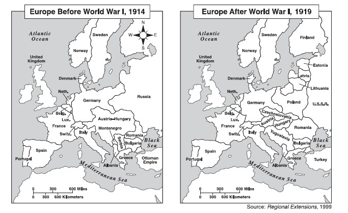 Pre World War 1 Map Of Europe