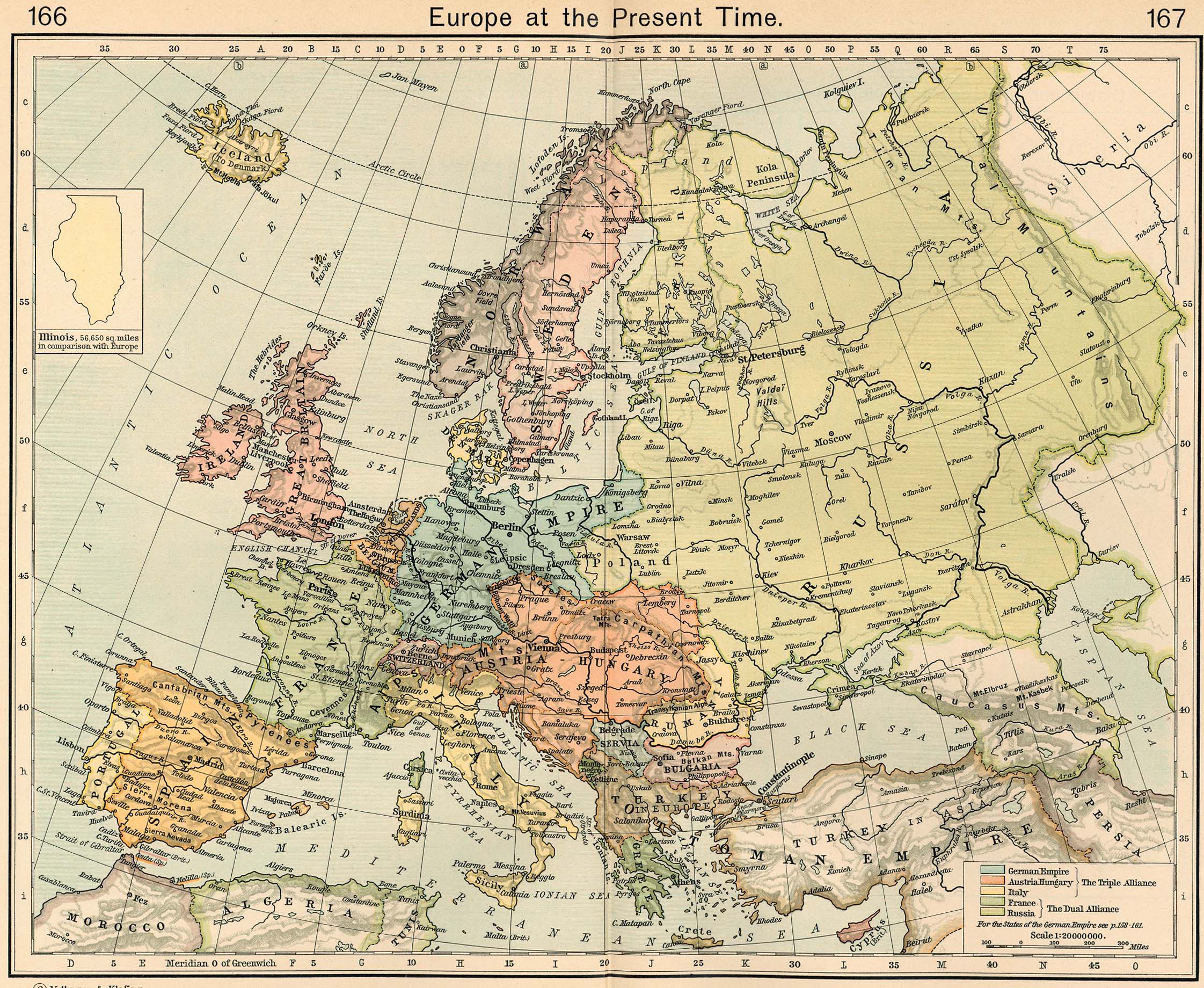 Pre World War 1 Map Of Europe