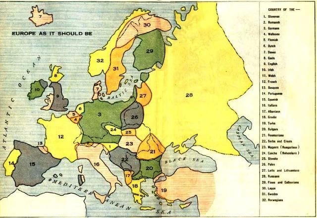 Pre World War 2 Map Of Europe