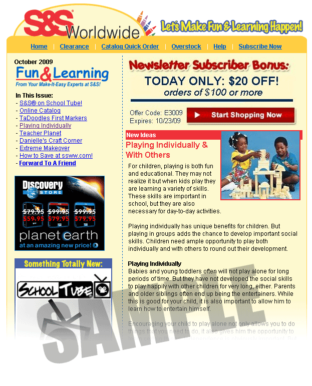 Preschool Newsletter Samples