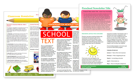 Preschool Newsletter Templates Free