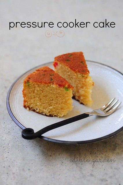 Pressure Cooker Cake Eggless