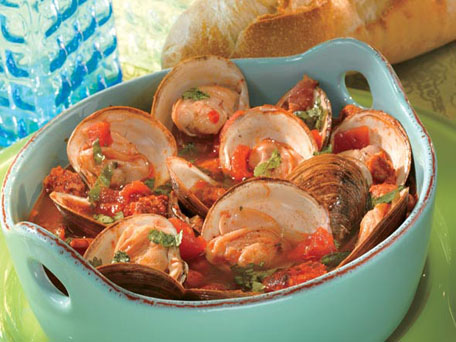 Pressure Cooker Steamed Clams