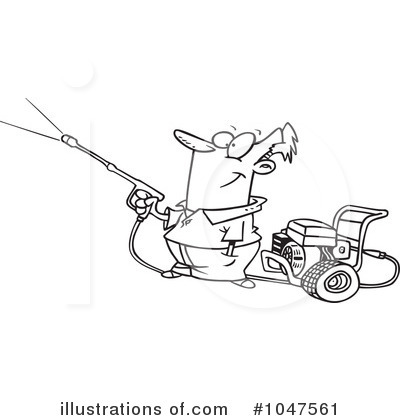 Pressure Washer Cartoon