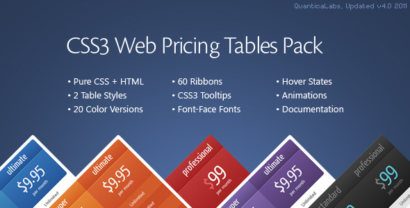 Pricing Table Css3