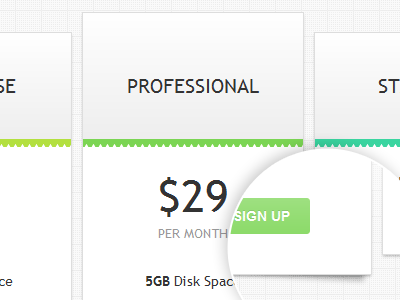 Pricing Table Design