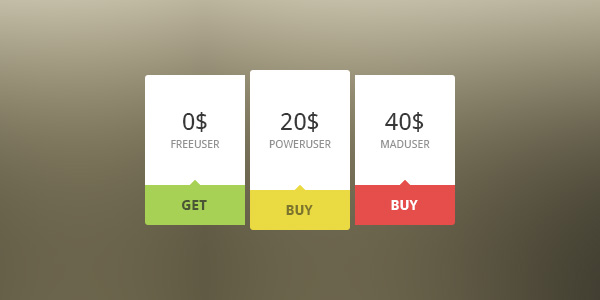 Pricing Table Examples