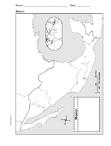 Printable Mexico Map For Kids
