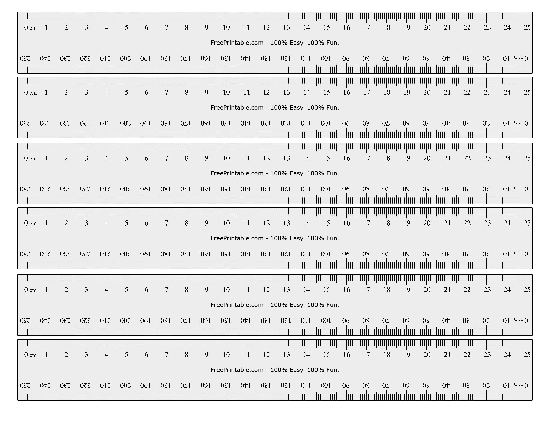 Printable Ruler Mm