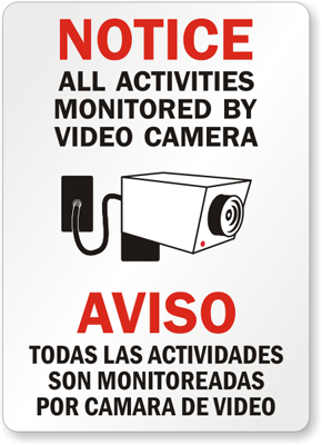 Printable Security Camera Signs