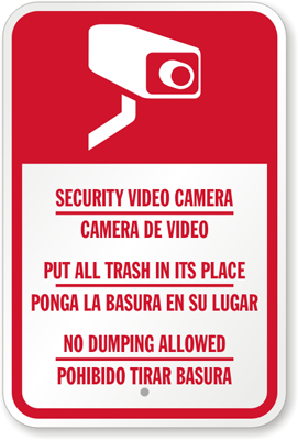 Printable Security Camera Signs