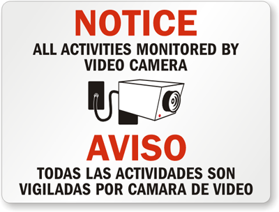 Printable Security Camera Signs