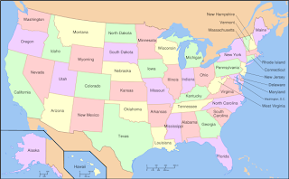 Printable Usa Map With States And Cities