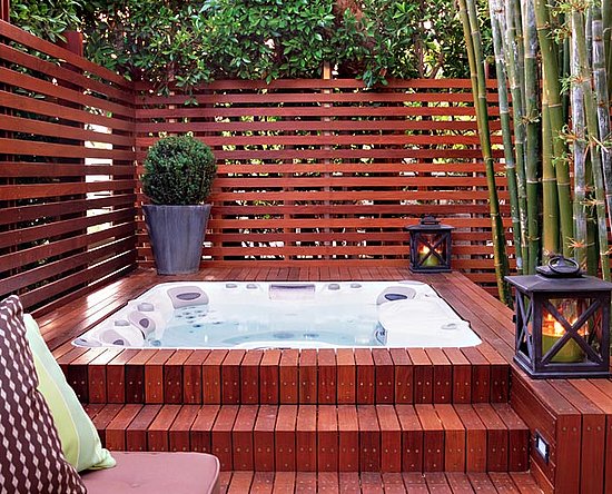 Privacy Fence Ideas For Hot Tub