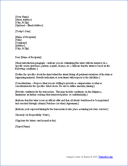 Professional Business Letter Format Example