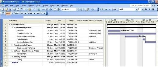 Project Management Plan Example