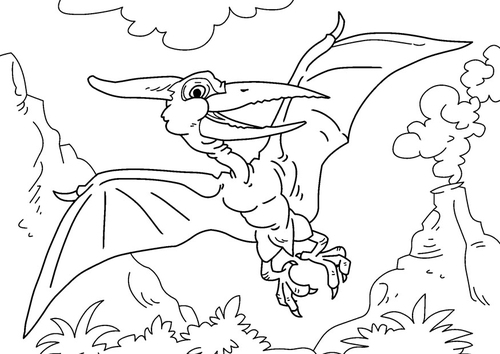 Pteranodon Coloring Page