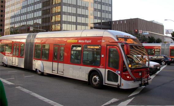 Public Bus Transportation In Los Angeles