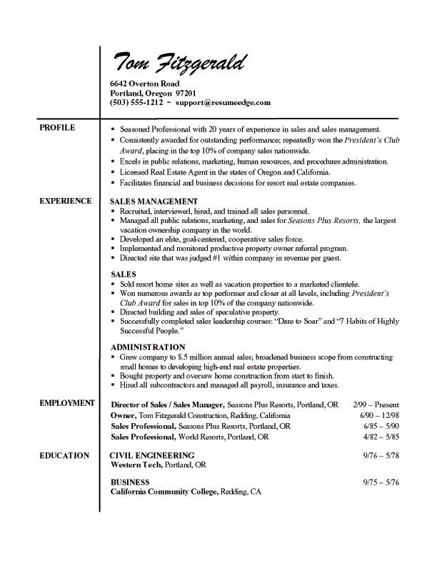 Public Relations Resume Examples