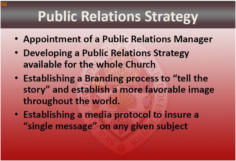 Public Relations Strategy