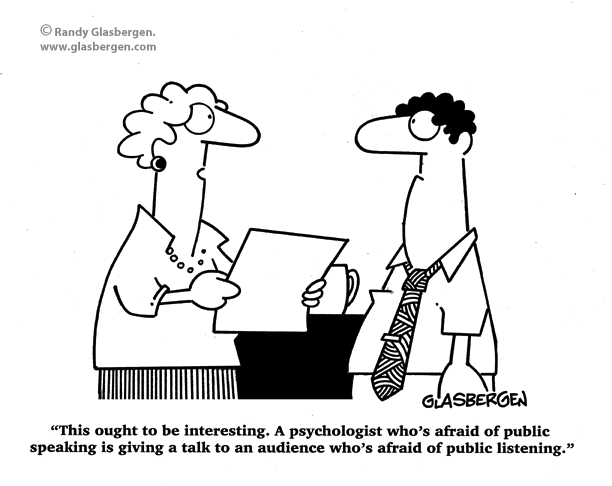 Public Speaking Fear Cartoon