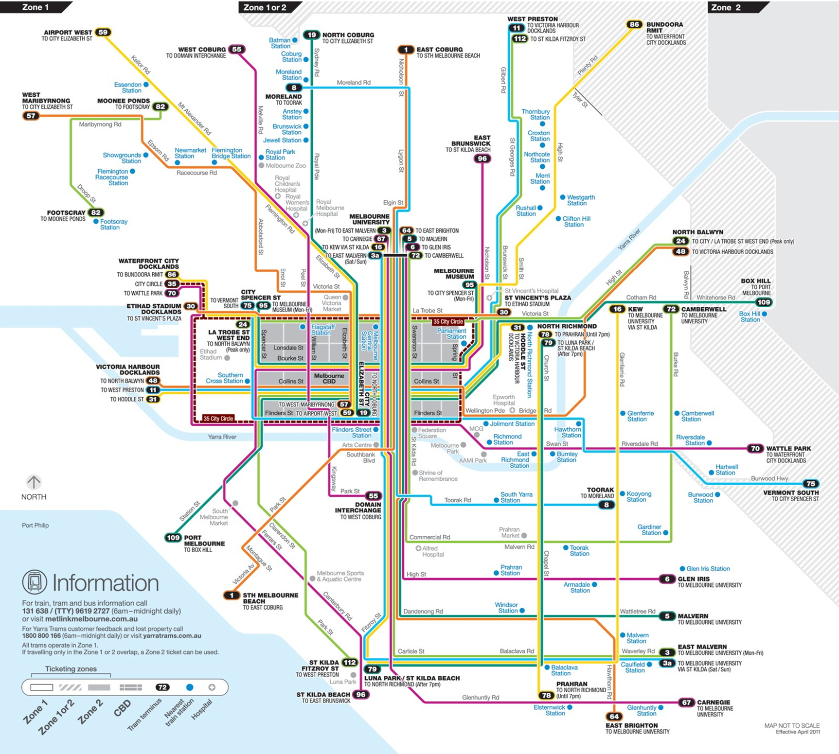 Public Transport Melbourne Map