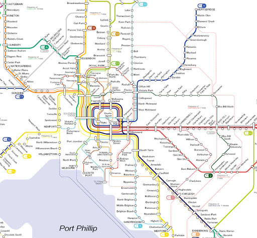 Public Transport Melbourne Map