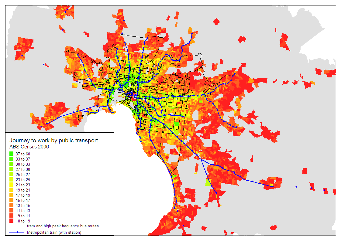 Public Transport Melbourne Map