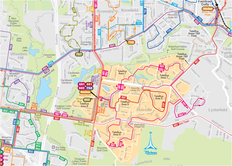 Public Transport Melbourne Map