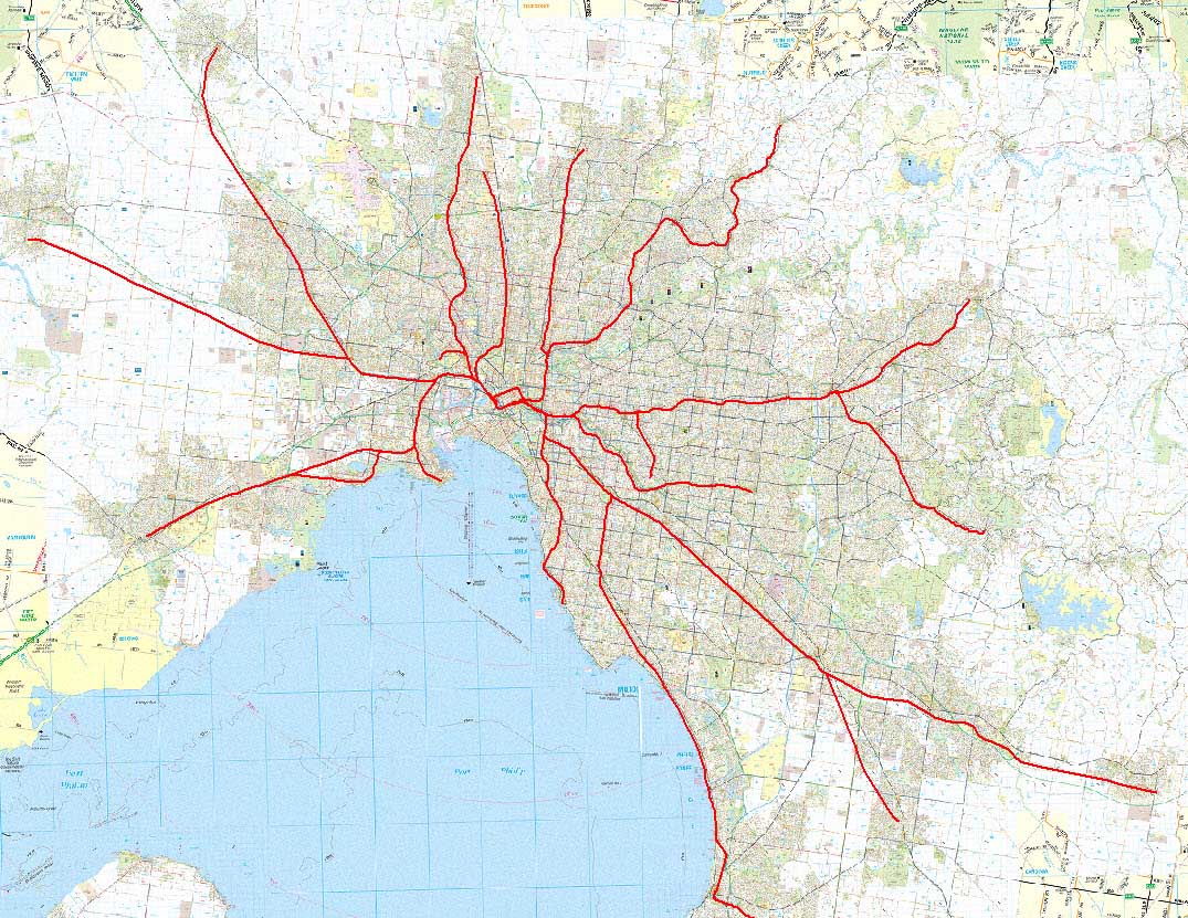 Public Transport Melbourne Map