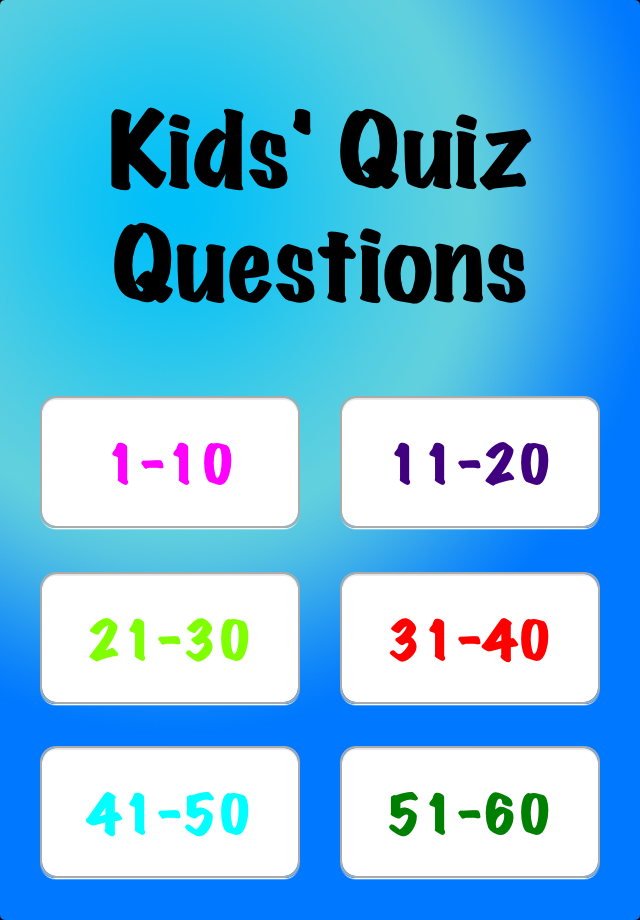 Quiz Games For Kids Free Download