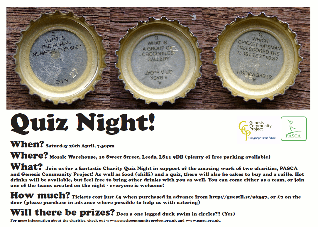 Quiz Night Flyer