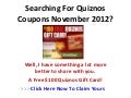 Quiznos Coupons 2012 November