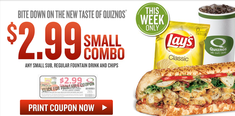 Quiznos Coupons