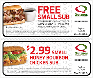 Quiznos Sub Sizes