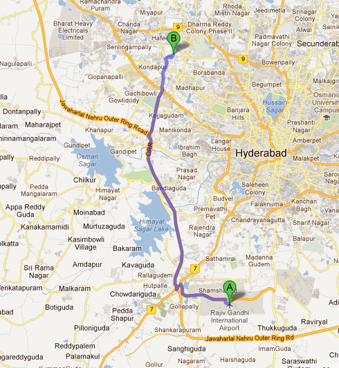 Rajiv Gandhi Education City Map