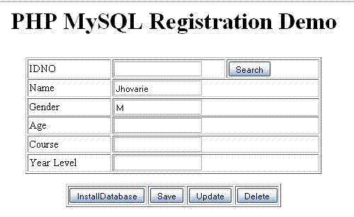 Register Php Script With Mysql