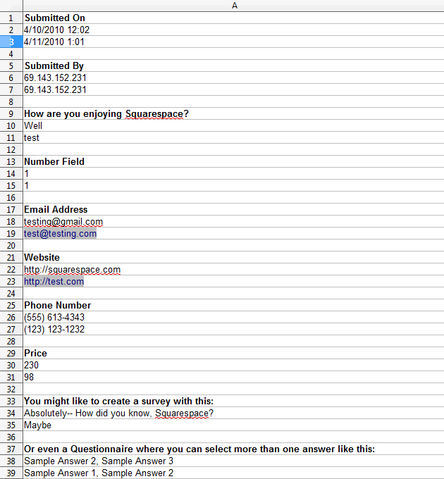 Registration Form Format