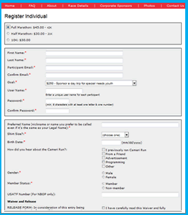 Registration Form Sample For Event