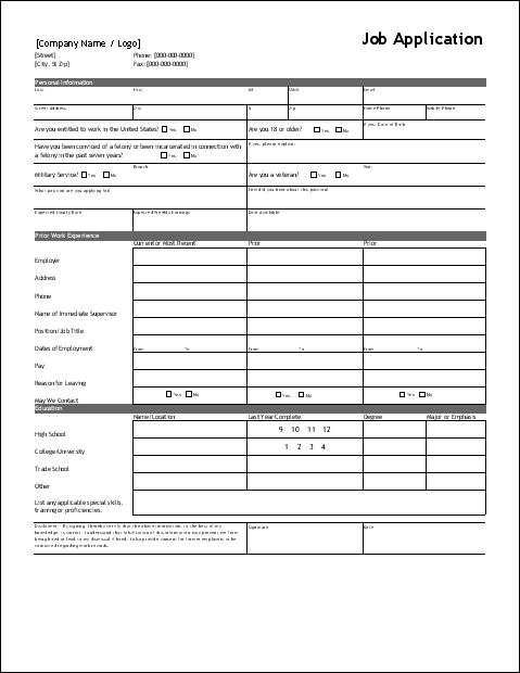 Registration Form Template Free Download