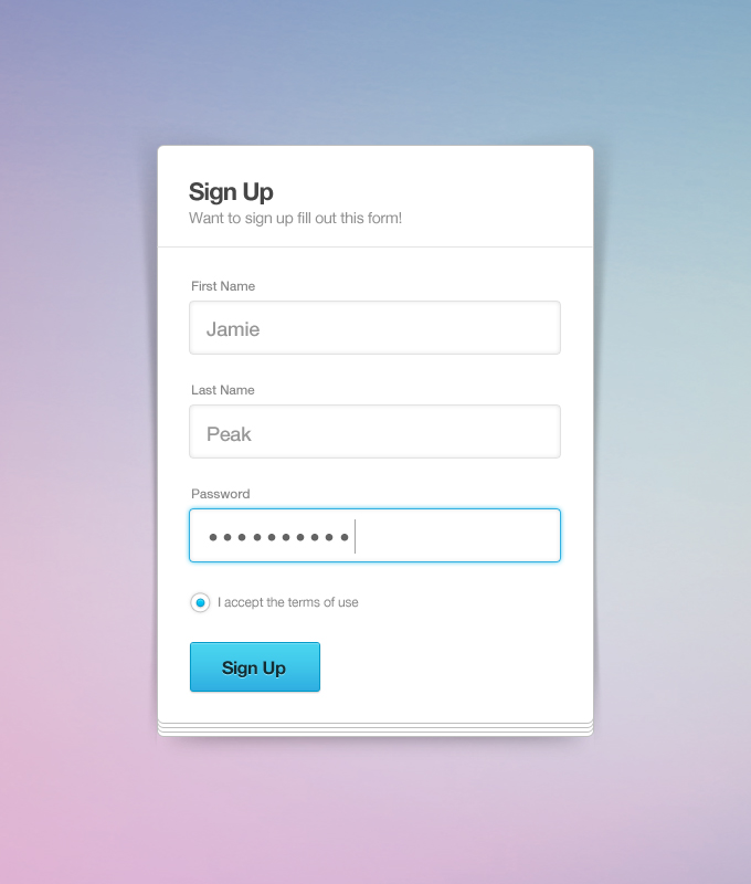 Registration Form Template Free Download