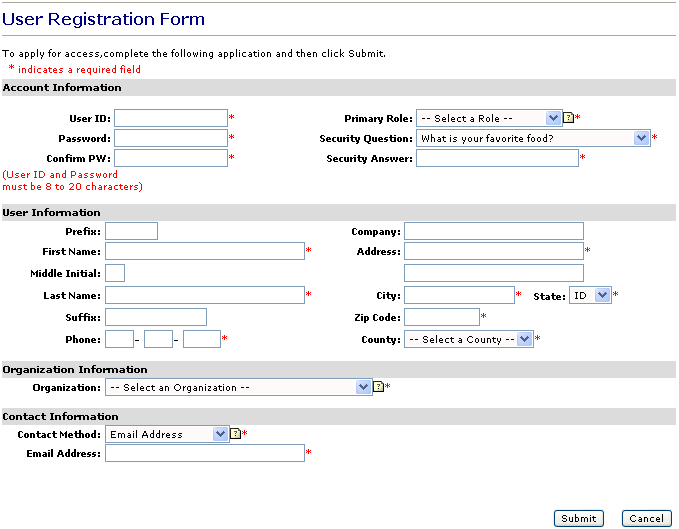 Registration Page Images