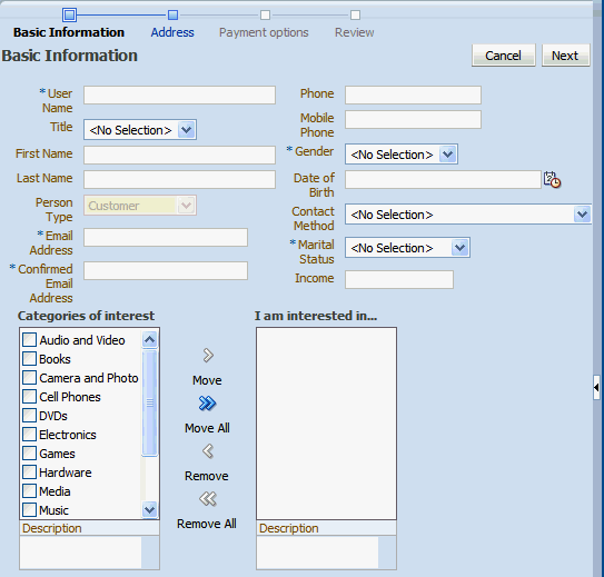 Registration Page Sample